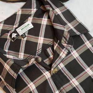 LRG Plaid Button Down Shirt Size Medium
